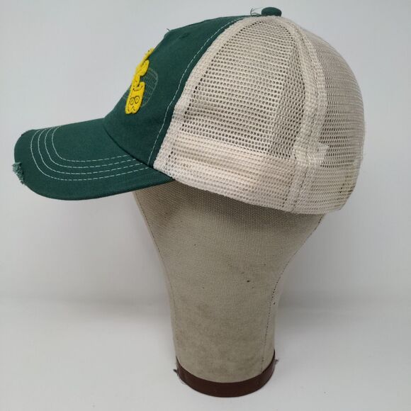 Dekalb Speed Mesh Back Strapback Hat Green Yellow OSFM Embroidered Logo - Picture 5 of 11